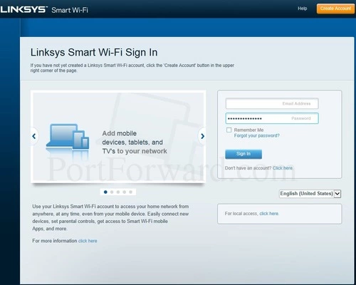 Linksys EA4500 - Smart Wi-Fi Login