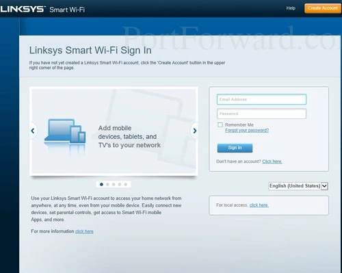 Linksys EA6200 Login