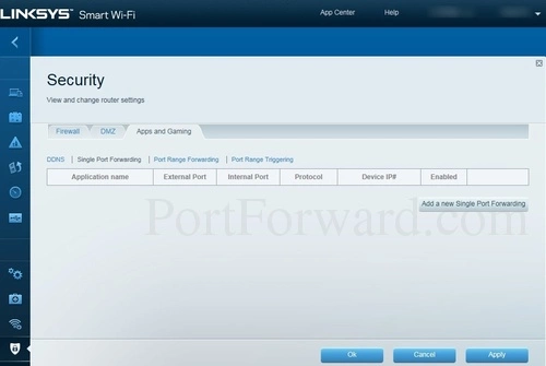 Linksys EA6350 Single Port Forwarding