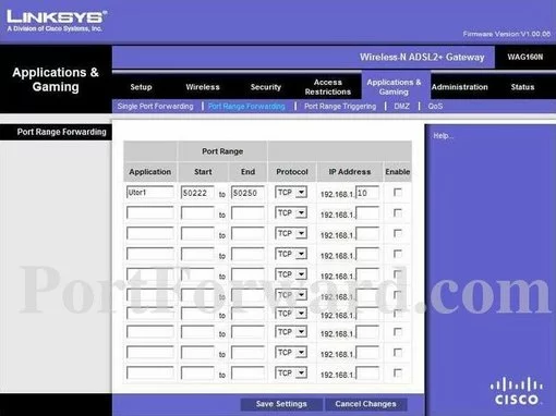 Linksys WAG160N