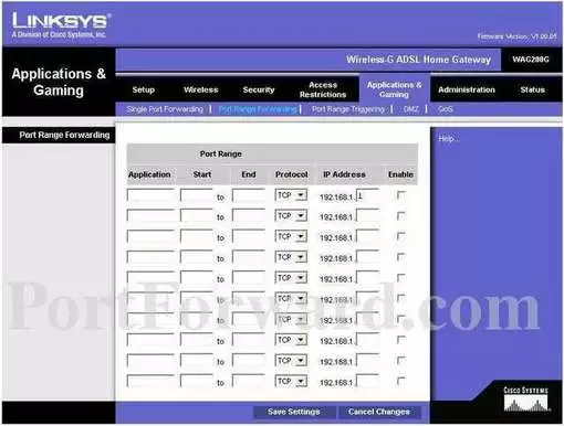 Linksys WAG200G