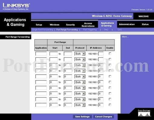 Linksys WAG354G