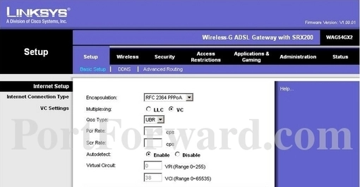 Linksys WAG54GX2