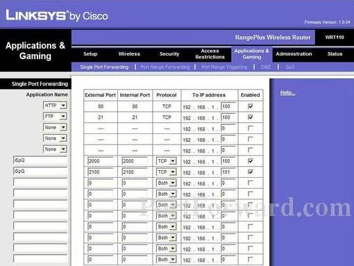 Linksys WRT110