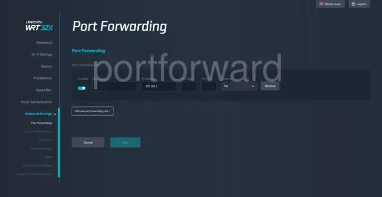 port forwarding