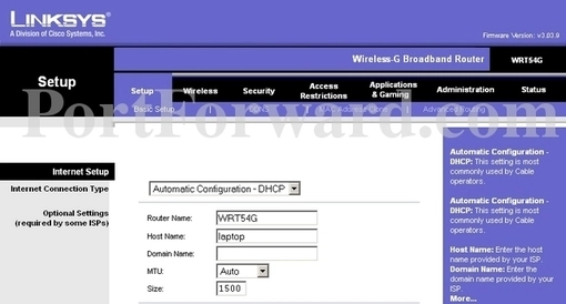 Linksys WRT54G