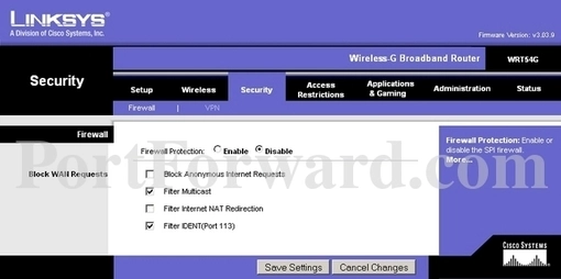 Linksys WRT54G