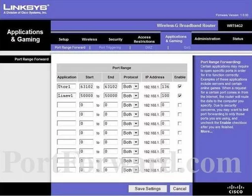 Linksys WRT54G2