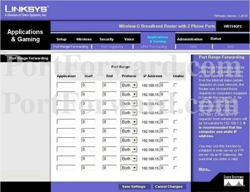 Linksys WRT54GP2