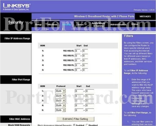 Linksys WRT54GP2A-AT