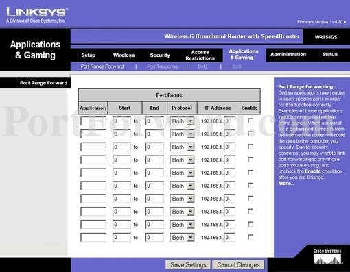 Linksys WRT54GS