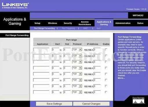 Linksys WRT54GX2