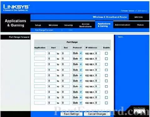 Linksys WRV54G