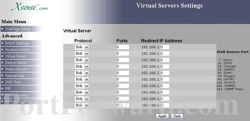 MacSense MIH-130A port forward