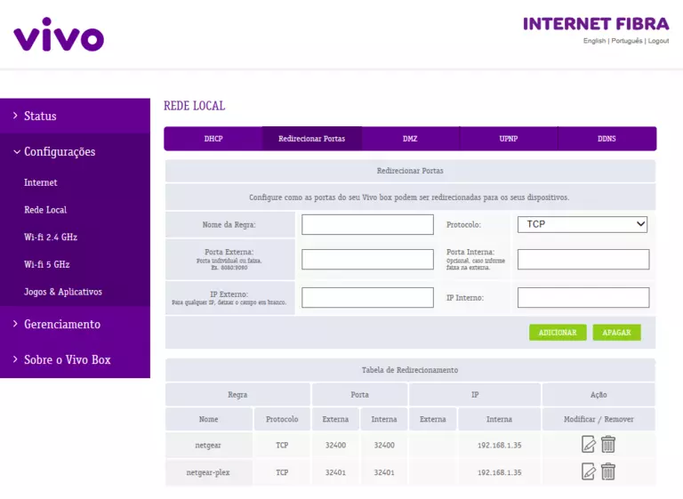 port forwarding