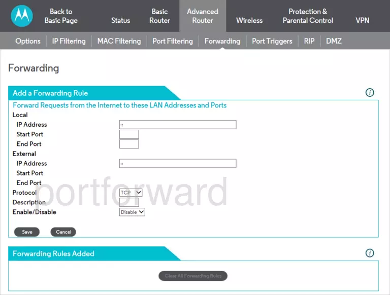 port forwarding