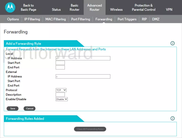 port forwarding