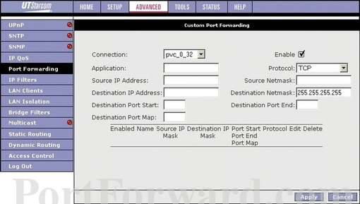 Netcomm nb1 port forward