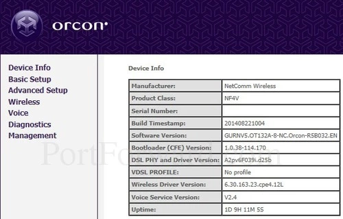 NetComm NF4V Orcon NF4V Orcon2