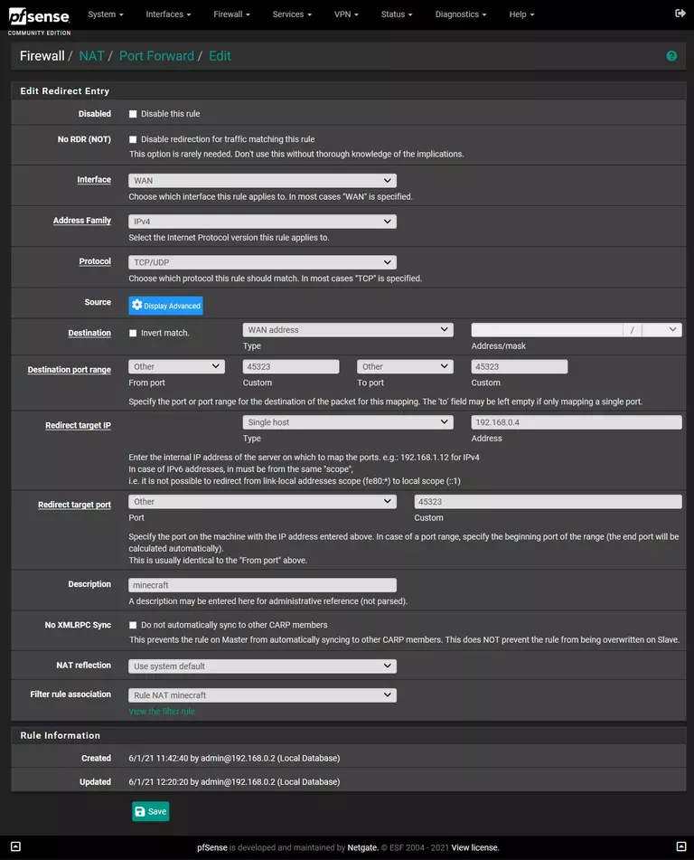 port forwarding