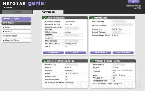 Netgear C6250EMR Advanced Home