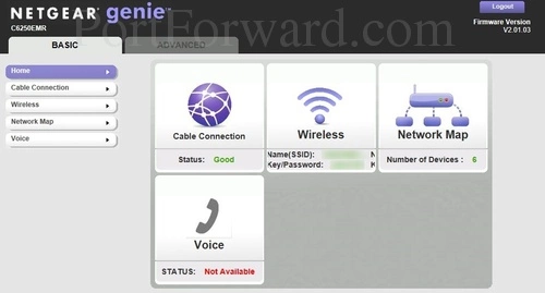 Netgear C6250EMR Basic Home