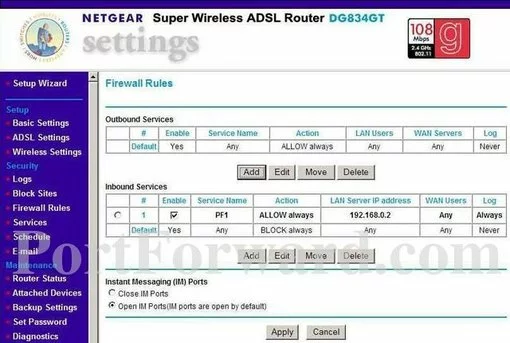 Netgear DG834GT