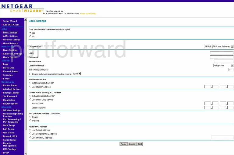 router IP address lan home network