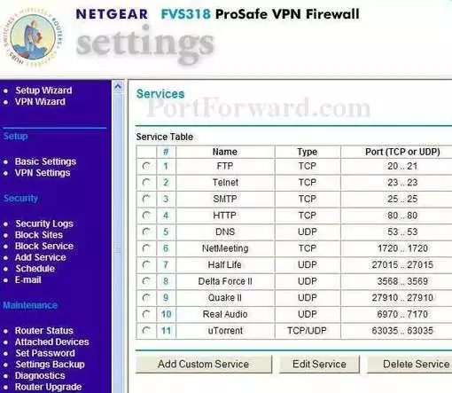 Netgear FVS318