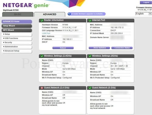 Netgear Nighthawk R7000 Advanced Home