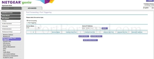 Netgear Nighthawk R8500 Port Forwarding and Port Triggering