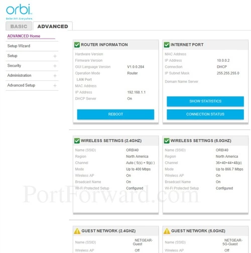 Netgear Orbi RBK50 Advanced Home