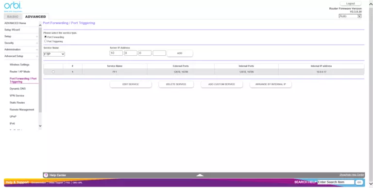 port forwarding