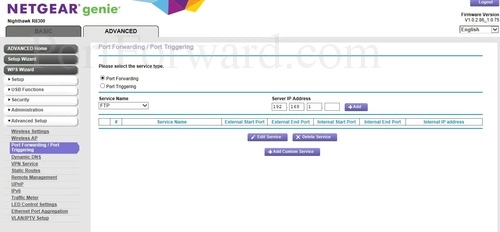 Netgear R8300 Port Forwarding Port Triggering