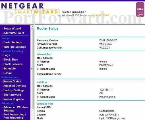 Netgear WNR1000v2