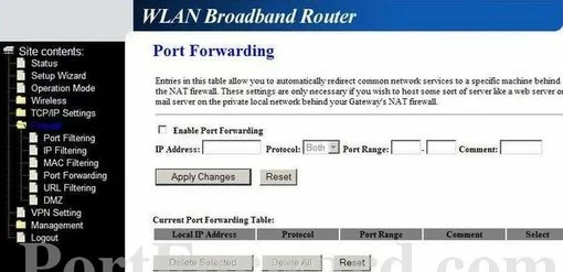 NovaTech NV-945W port forward