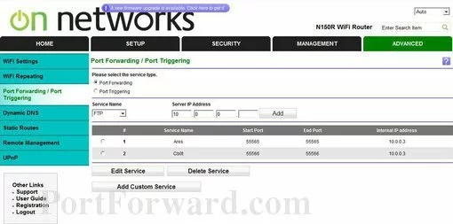 On Networks N150R