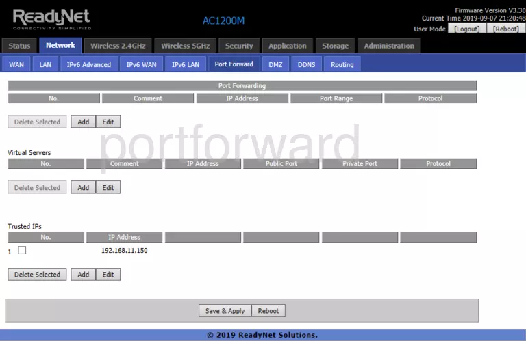 port forwarding