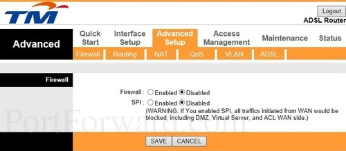 Riger DB120WL Firewall