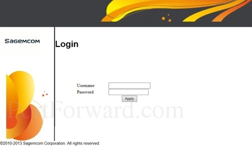 Sagemcom Fast 3686 Login