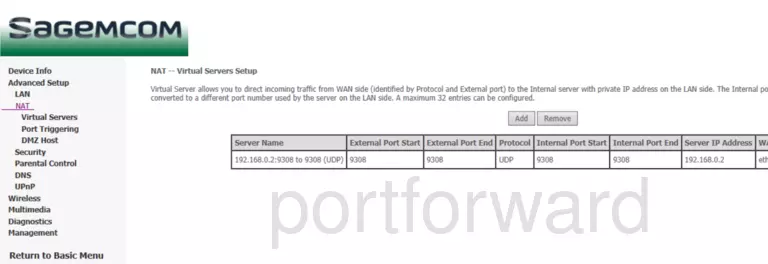 port forwarding