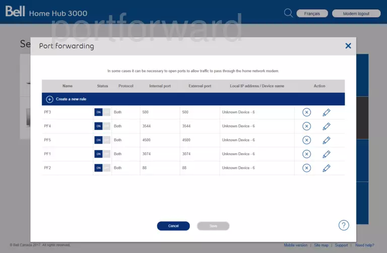 port forwarding