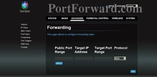 Samsung SMT-G7400 port forward