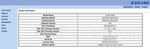 Schimid ZI.620.V400 System Information