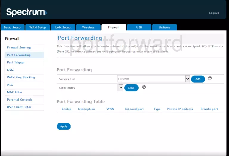 port forwarding