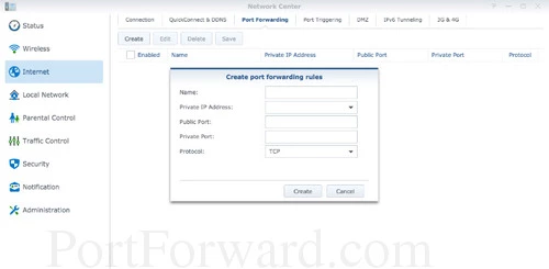 Synology RT1900ac port forward