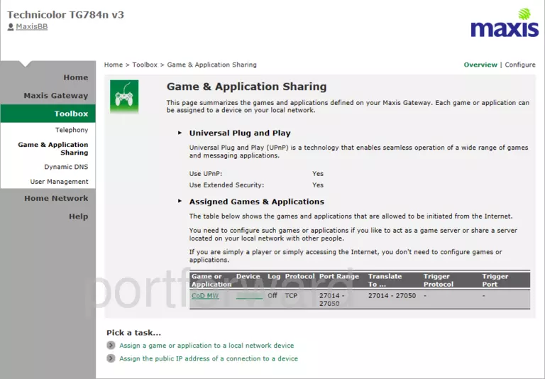 port forwarding