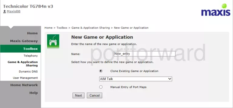 port forwarding