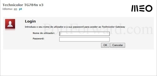 Technicolor TG784n v3 Login