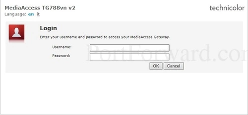 Technicolor TG788vn v2 - MediaAccess Login